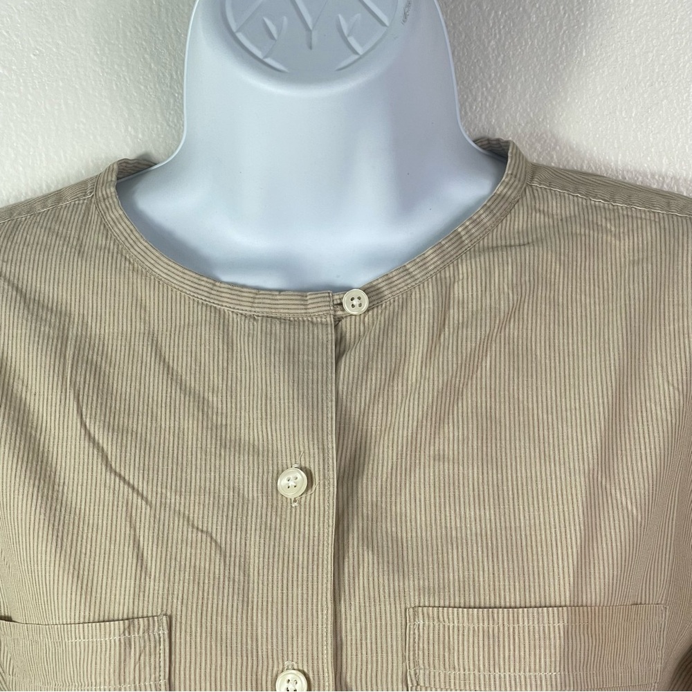 Abercrombie & Fitch Co. Striped Button Up Cotton Blouse - Picture 3 of 4